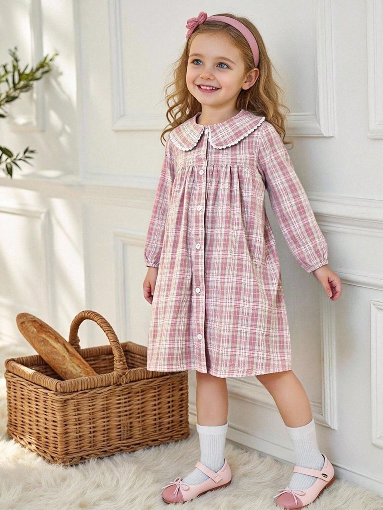 Girls plaid dress