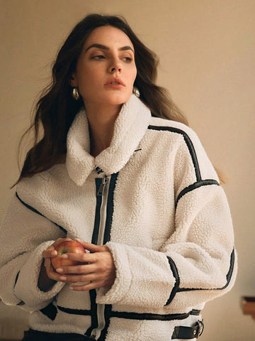 Leather Patchwork Jacket