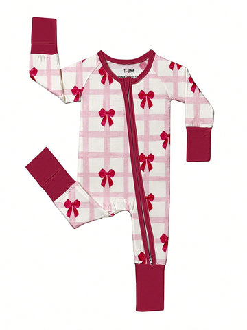 Bamboo fiber bow pajamas