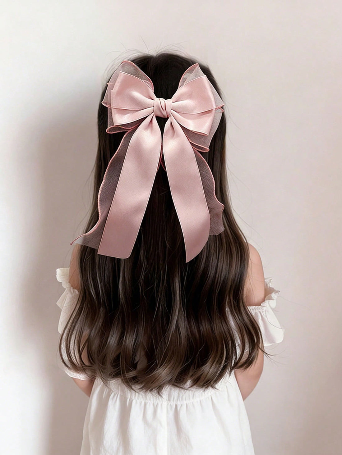 Girls bow hair clip