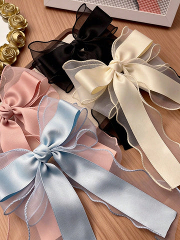 Girls bow hair clip