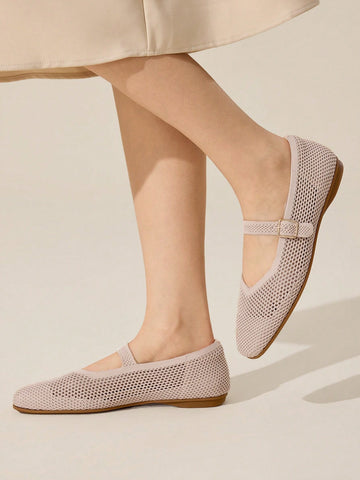 Comfortable knit flats