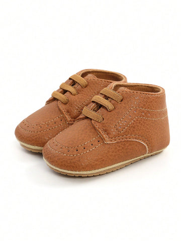 Brown baby shoes