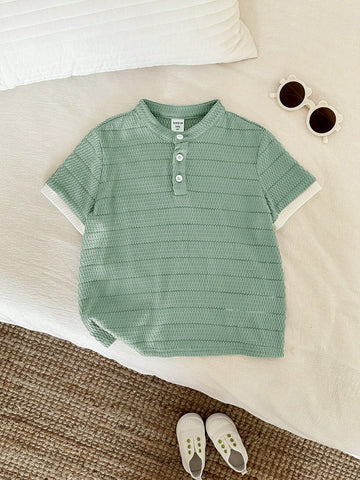 Boys color block shirt