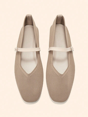 Casual knit flats
