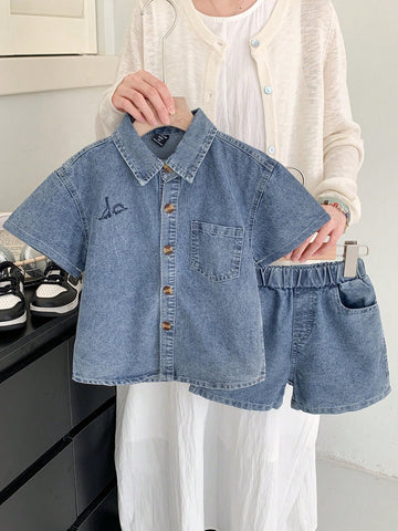 Boys denim set