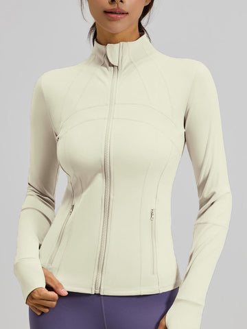 Women’s slim fit zipper jacket