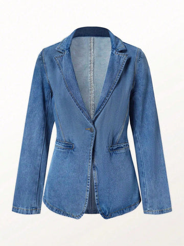 Women’s denim blazer