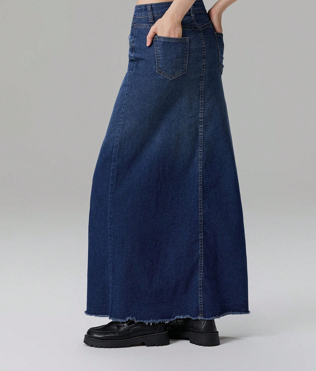 Denim Maxi Skirt
