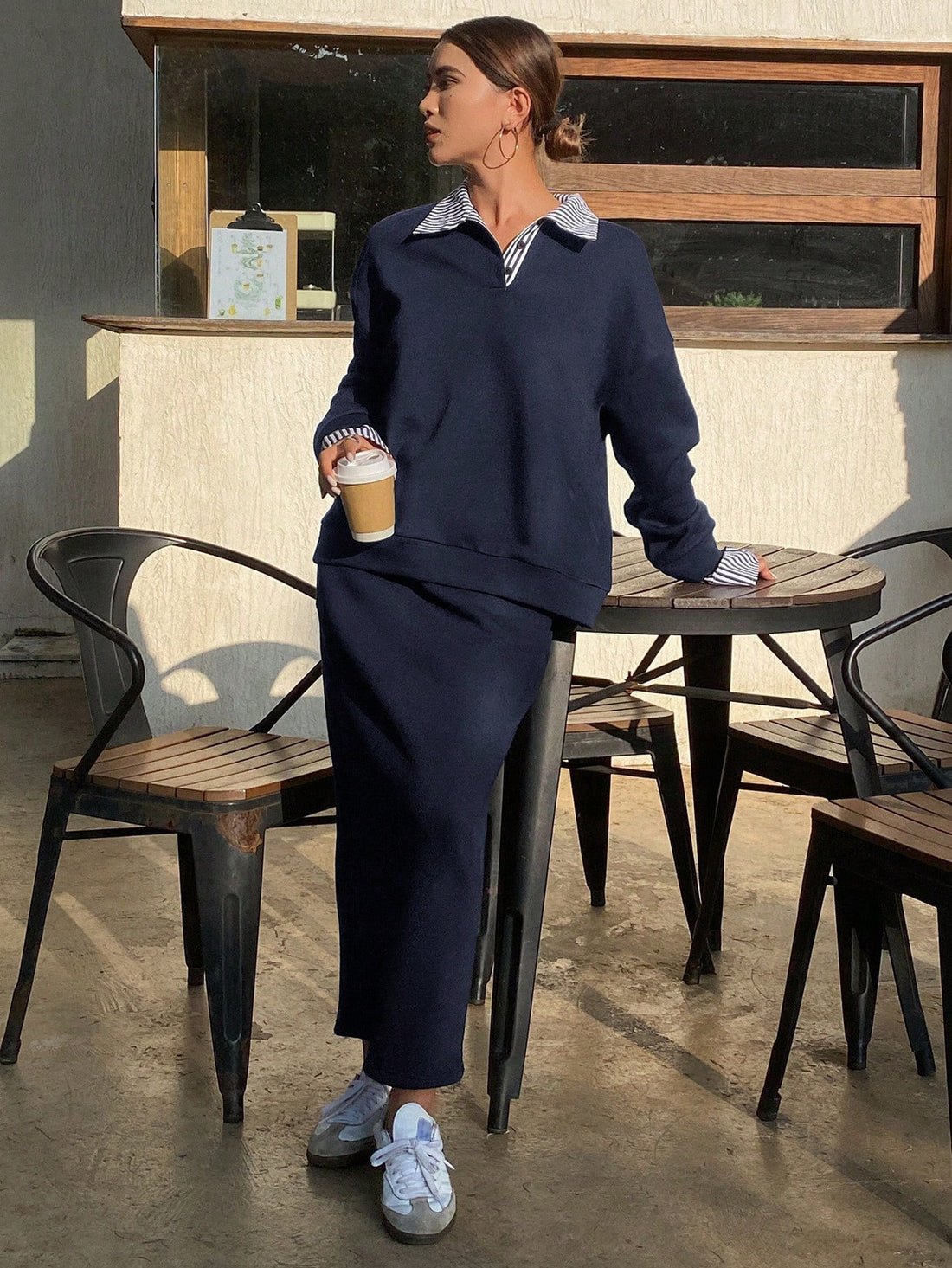 2 Piece Sweater and Skirt Set