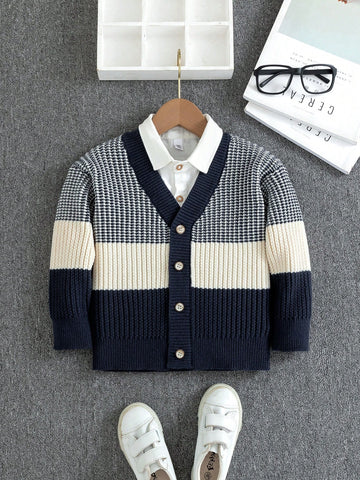 Boy Color-block Sweater