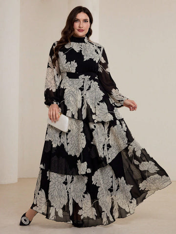 Plus Floral Dress