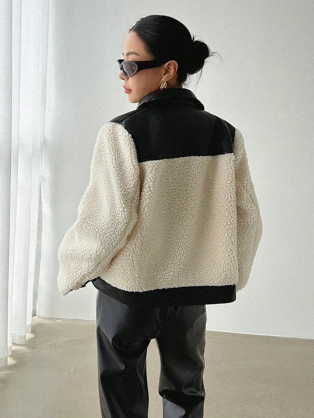 Patchwork Sherpa Jacket