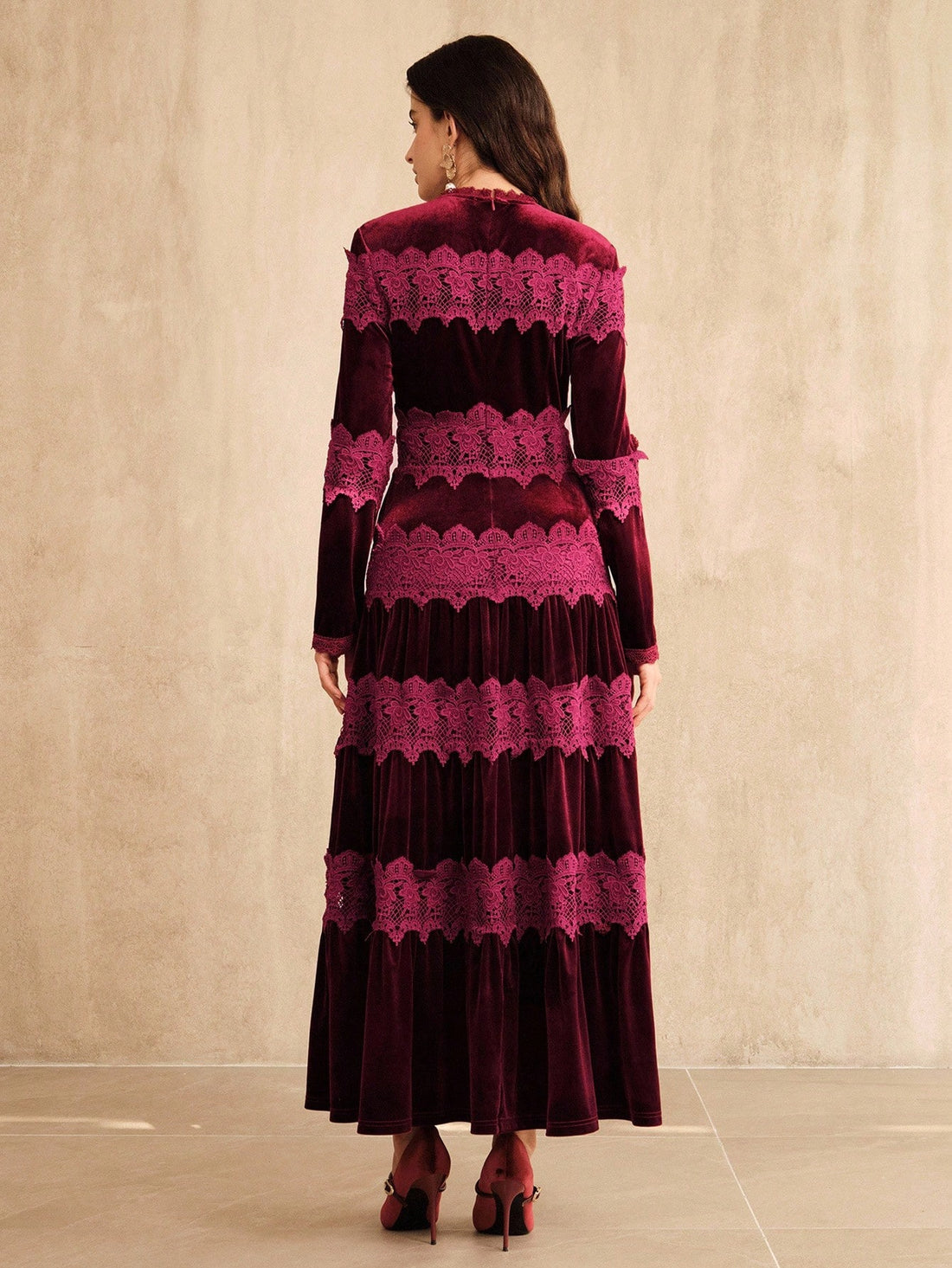 Lace and Velvet Dress