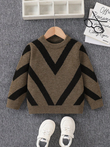 Young Boy Zigzag Sweater