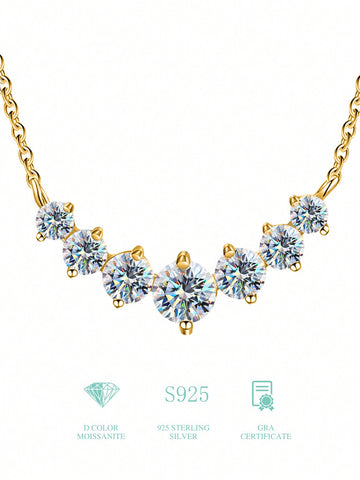 Silver Moissanite Necklace BESTSELLING