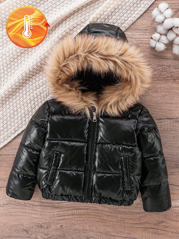 Kids Puffer Coat with Hood