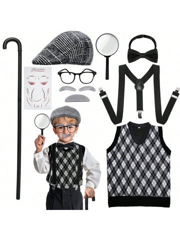 Old Man Costume with Accessories