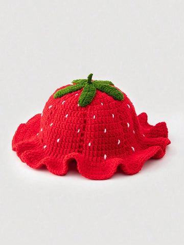 Strawberry knit hat