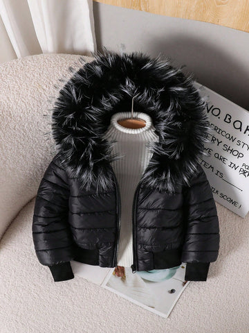 Kids Black Puffer