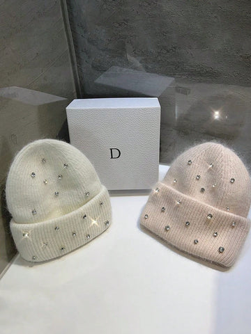 Bling Accent Cuffed Beanie
