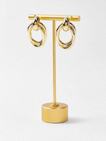 Gold Geometric Earrings MOTF- Premium quality
