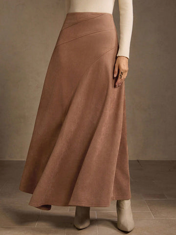 Suede Maxi Skirt MOTF - Premium quality