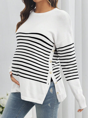 Maternity Striped sweater