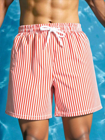 Tween Boy Striped Swim Shorts