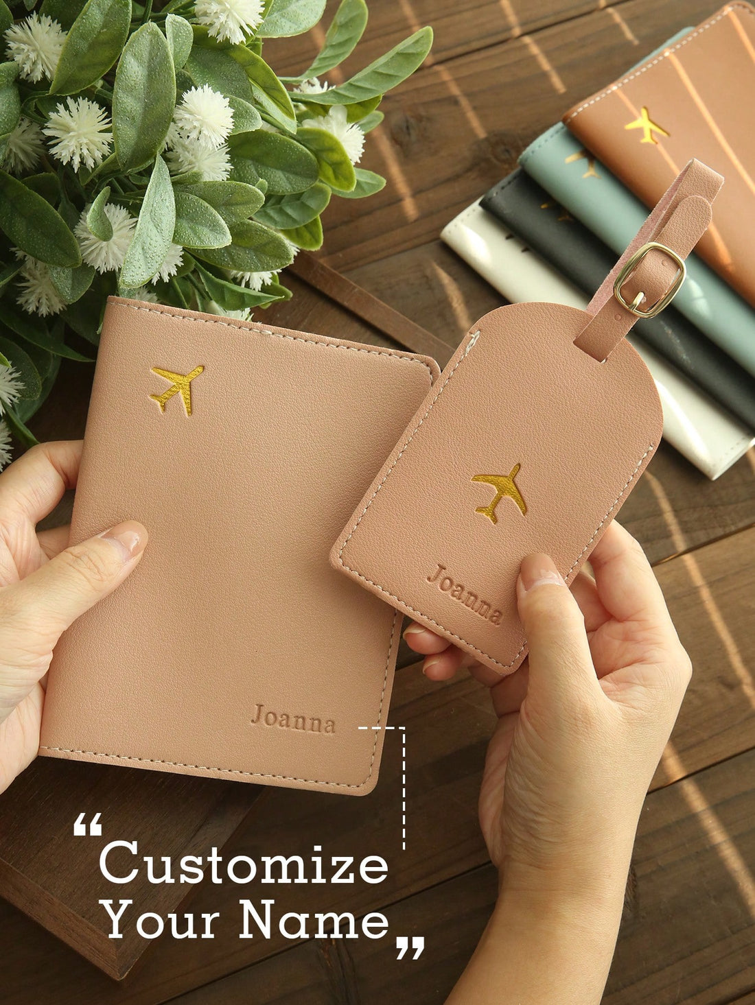 Custom Name Passport Holder and Tag