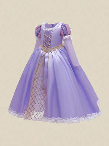 Long sleeve Purple Princess Costume