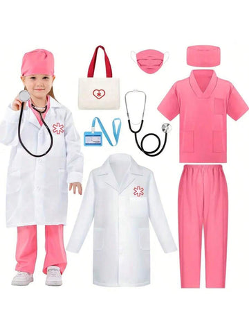 6 pcs Kids Nurse Costume
