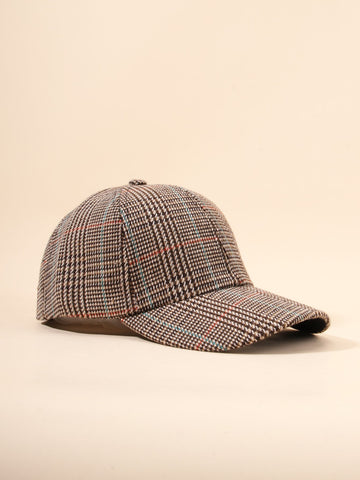 Checkered Knit Cap