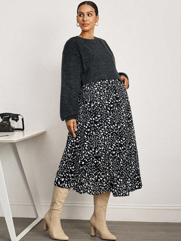 Maternity Dress and Sweater Set
