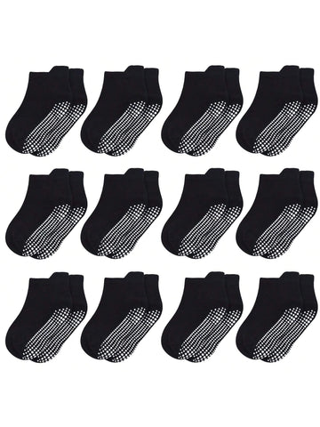 12 pairs No slip Socks
