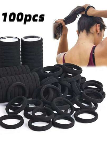 100 pack hair elastics