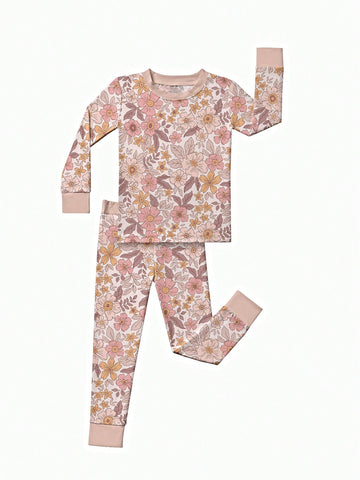 Pink Flower Bamboo Pjs