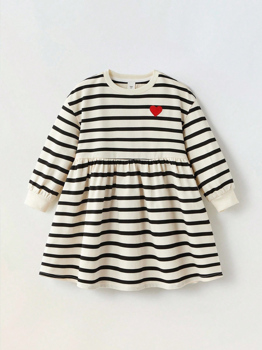 Kids Heart Striped Dress
