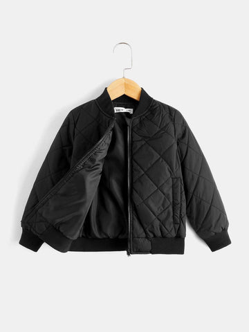 Young Boy Quilted Bomber Jacket