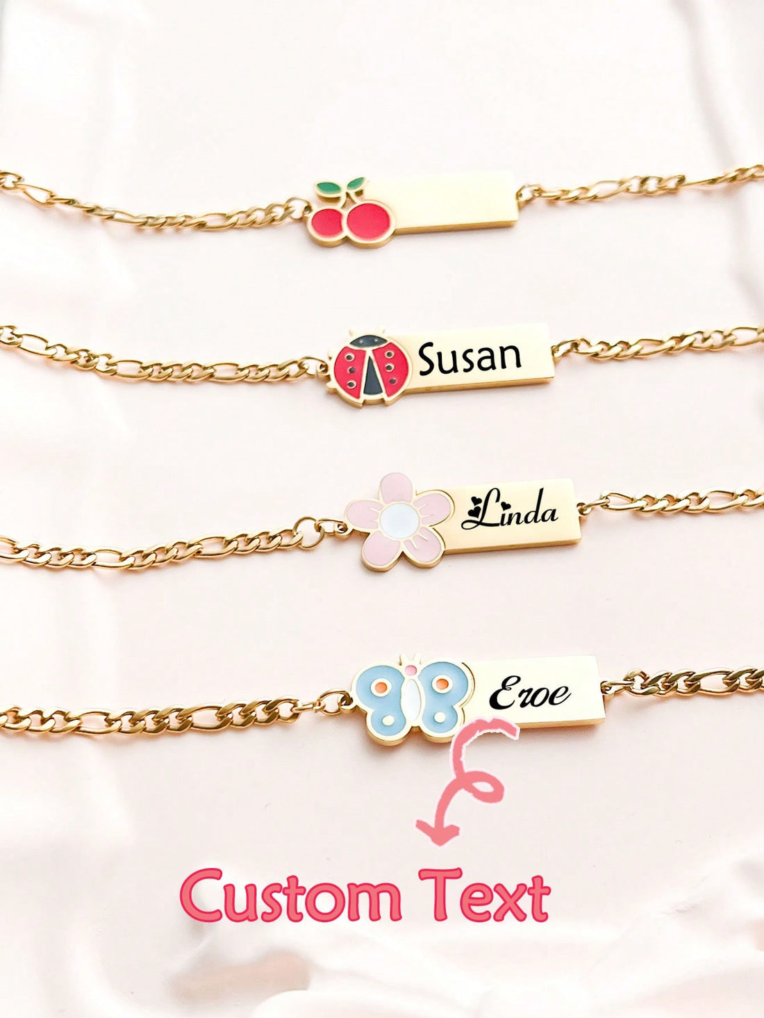 Custom Name stainless steel kids bracelet