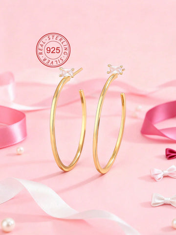 925 silver hoop earrings