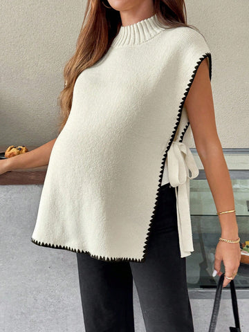 Maternity Tie Side Sweater