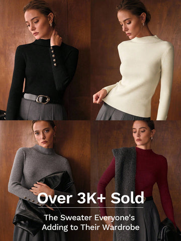 Slim Fit Button Sweater