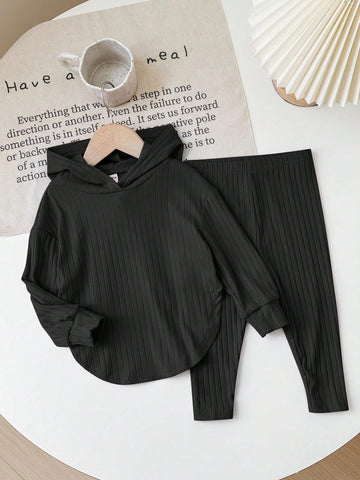 Black Hoodie and leggings set