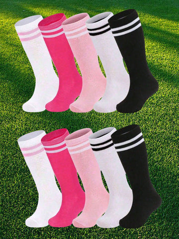 5 pairs kids football socks