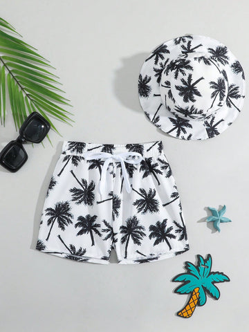 Palm tree swim set baby