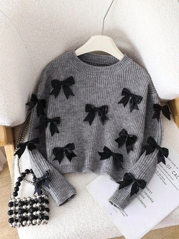 Tween bow sweater