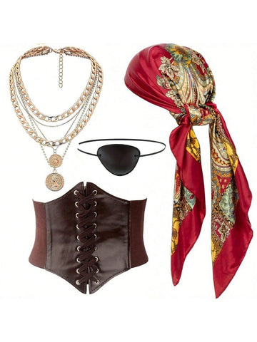 4 pc Pirate costume