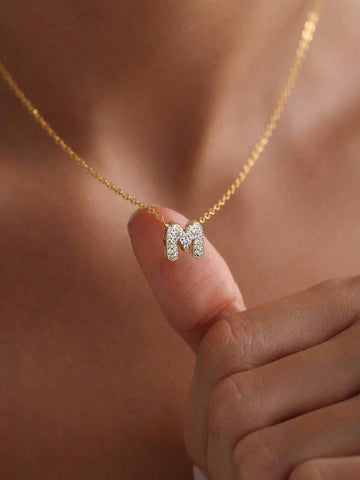 Kids initial necklace