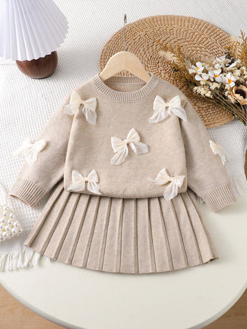 Girls knit set